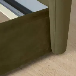 Madrid Olive Green Velvet King Bed