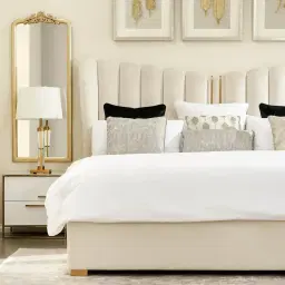 Madrid Olive Green Velvet King Bed