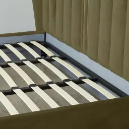 Madrid Olive Green Velvet King Bed