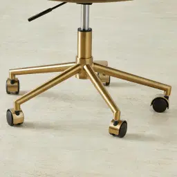 Adrianna Olive Green Velvet Office Chair