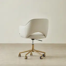 Adrianna Glacier Grey Vegan Leather Office Chair