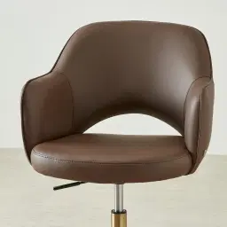 Adrianna Tuscan Brown Vegan Leather Office Chair