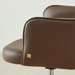 Adrianna Tuscan Brown Vegan Leather Office Chair