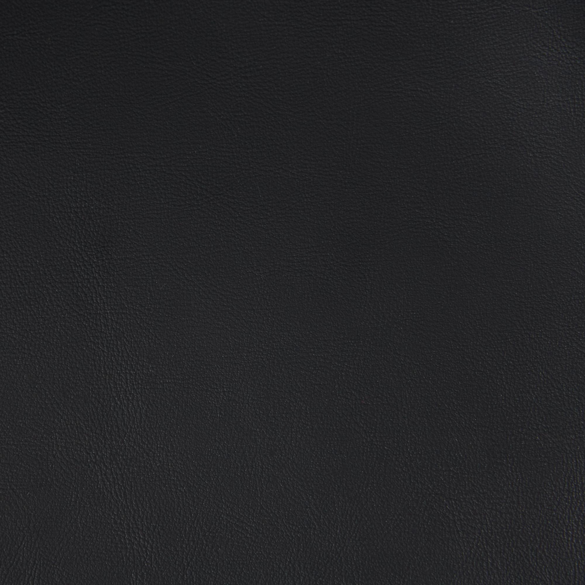 Adrianna Caviar Black Vegan Leather Desk Chair