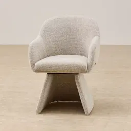 Antonia Royal Cream Swivel Dining Chair