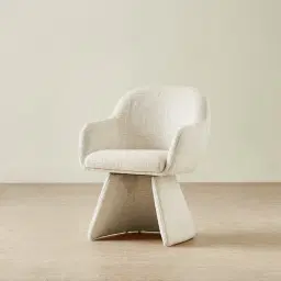 Antonia Fusion Grey Fabric Swivel Dining Chair