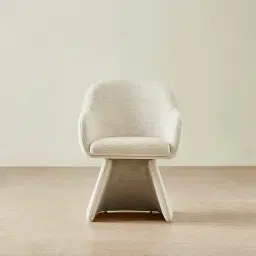 Antonia Fusion Grey Fabric Swivel Dining Chair