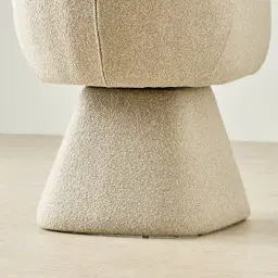 Antonia Pearl Beige Swivel Dining Chair