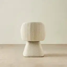 Antonia Pearl Beige Swivel Dining Chair