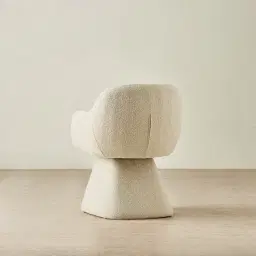 Antonia Pearl Beige Swivel Dining Chair