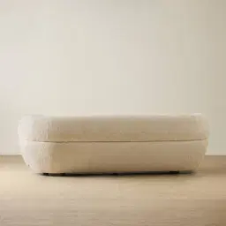 Flo Dusty Beige Fabric 3 Seater Sofa