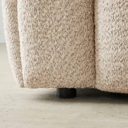 Gabriella Mid Beige 3-Seater Woven Fabric Sofa