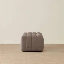 Gabriella Warm Taupe 3-Seater Woven Fabric Sofa