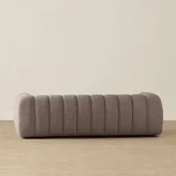 Gabriella Warm Taupe 3-Seater Woven Fabric Sofa