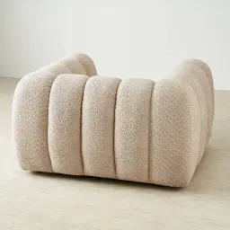Gabriella Mid Beige Woven Fabric Occasional Chair