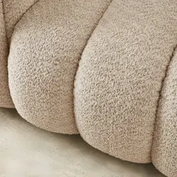 Gabriella Mid Beige Woven Fabric Occasional Chair