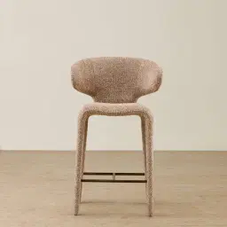 Debra Antelope Woven Fabric Counter Stool