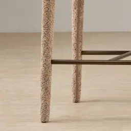 Debra Antelope Woven Fabric Counter Stool