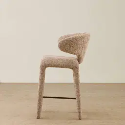 Debra Antelope Woven Fabric Counter Stool
