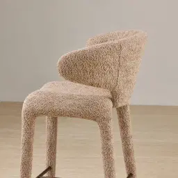 Debra Antelope Woven Fabric Counter Stool
