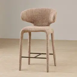 Debra Antelope Woven Fabric Counter Stool