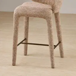 Debra Antelope Woven Fabric Counter Stool