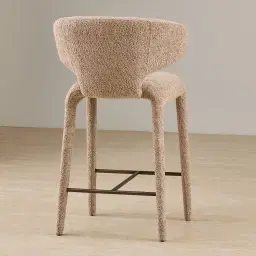 Debra Antelope Woven Fabric Counter Stool
