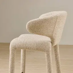 Debra Dusty Beige Fabric Counter Stool