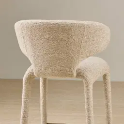 Debra Dusty Beige Fabric Counter Stool