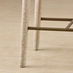 Debra Dusty Beige Fabric Counter Stool