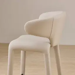 Debra Glacier Grey Vegan Leather Counter Stool