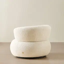 Marlowe Stone White Fabric Occasional Chair