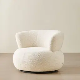 Marlowe Stone White Fabric Occasional Chair