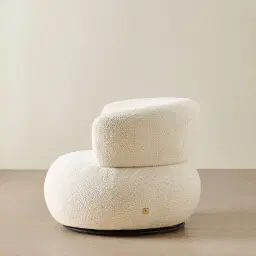 Marlowe Stone White Fabric Occasional Chair