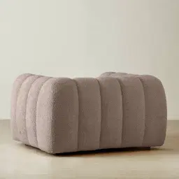 Gabriella Warm Taupe Woven Fabric Occasional Chair