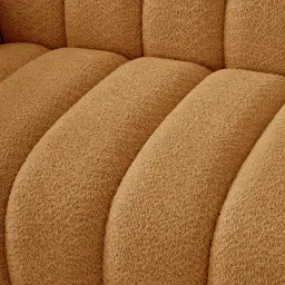 Gabriella Vintage Mustard 3-Seater Woven Fabric Sofa