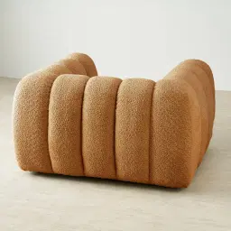 Gabriella Vintage Mustard Woven Fabric Occasional Chair