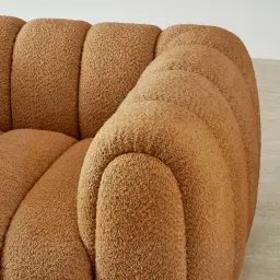 Gabriella Vintage Mustard Woven Fabric Occasional Chair