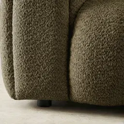 Gabriella Winter Moss Woven Fabric Occasional Chair