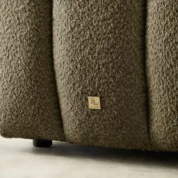 Gabriella Winter Moss Woven Fabric Occasional Chair