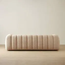 Gabriella Antelope 3-Seater Woven Fabric Sofa