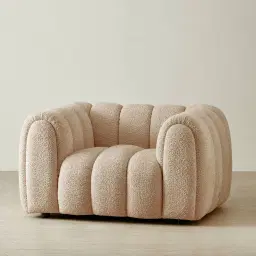 Gabriella Antelope Woven Fabric Occasional Chair