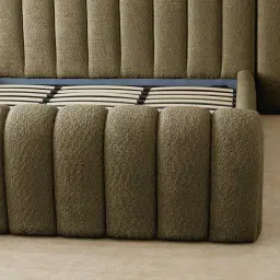 Gabriella Winter Moss Fabric King Bed