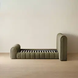 Gabriella Winter Moss Fabric Queen Bed