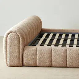 Gabriella Antelope Fabric King Bed