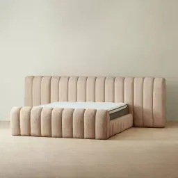 Gabriella Antelope Fabric King Bed