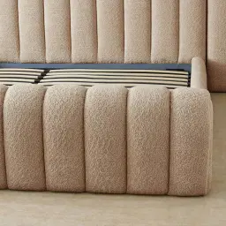 Gabriella Antelope Fabric Queen Bed