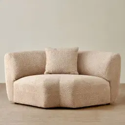 Willow Antelope Woven Fabric Modular Corner Seat