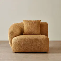 Willow Vintage Mustard Woven Fabric Modular Left Arm Seat