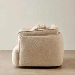 Marcela Antelope Woven Fabric Swivel Occasional Chair